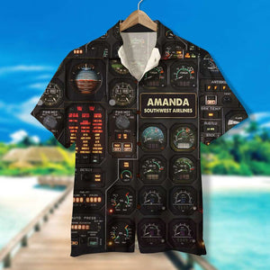 Personalized Pilot Hawaiian Shirt and Men Beach Shorts - Hawaiian Shirts - GoDuckee