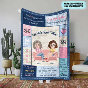 World's Best Mom - Personalized Blanket - Mother's Day Blanket - Mother's Day Gift - Gift For Mom - Blanket - GoDuckee