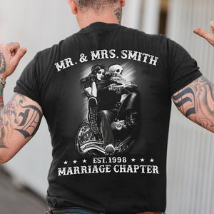 Biker Marriage Chapter - Personalized Shirts - Gift for Couple - Biker Couple of The Ride - Shirts - GoDuckee