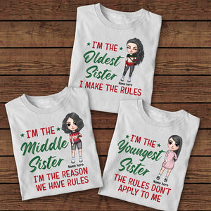Sisters Christmas Make The Rules - Personalized Shirts - Shirts - GoDuckee