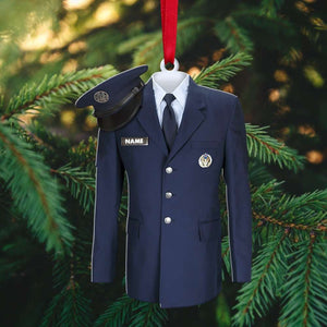 Airforce Military Uniform - Personalized Christmas Ornament - Airforce Christmas Gift - Ornament - GoDuckee