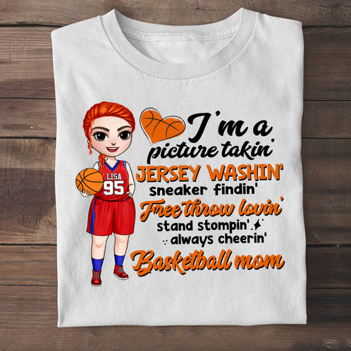 Basketball I'm A Basketball Mom - Personalized Shirt BSB2104 - Shirts - GoDuckee