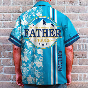Not A Dad Bod - Personalized Beer Hawaiian Shirts - Floral Pattern - Hawaiian Shirts - GoDuckee
