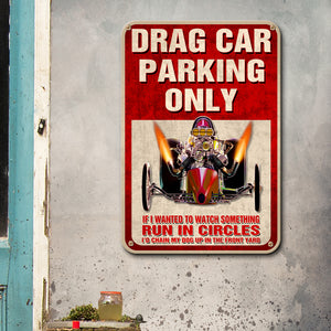 Vintage Racing Metal Sign - Drag Car Parking Only Fol6-Vd2 - Metal Wall Art - GoDuckee