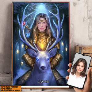 Custom Image Aelin (Celaena ) Wall Art For Sarah J. Maas and Throne of Glass Fan - Poster & Canvas - GoDuckee