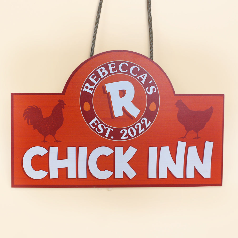 Personalized Farming Chicken Metal Sign Gift For Farming Lovers - Metal Wall Art - GoDuckee