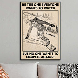 Snowboarding Girl Poster - It's Not A Phase It's My Life - Custom Name - Poster & Canvas - GoDuckee
