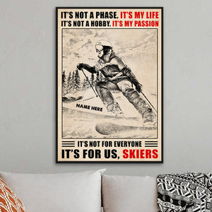 Personalized Skiing Girl Poster - Be The One Everyone Wants To Watch - VIntage - Poster & Canvas - GoDuckee