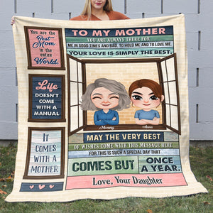 Your Love Is Simply The Best - Mother's Day Gift - Personalized Mother's Day Blanket - Gift For Mom - Blanket - GoDuckee