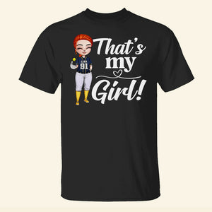 Softball Girl That's My Girl Personalized Shirts Gift For Girls - Shirts - GoDuckee