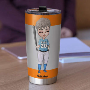 Personalized Baseball Mom Tumbler - Like A Normal Mom But Cooler - Tumbler Cup - GoDuckee
