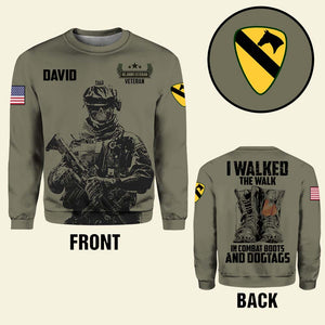 I Walked The Walk In Combat Boots And Dogtags Personalized Veteran Shirt, Custom Military Unit - AOP Products - GoDuckee