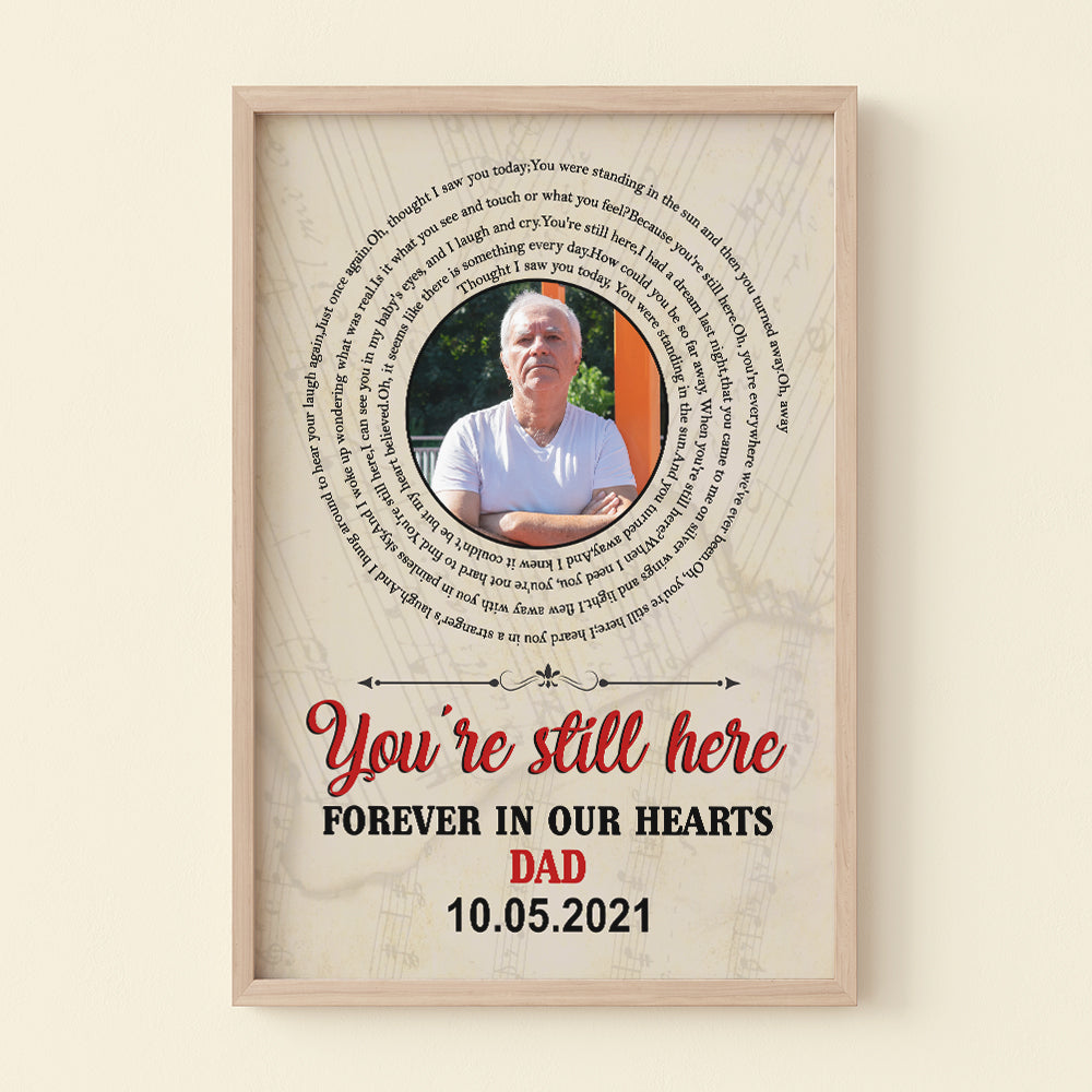 You're Still Here Custom Heaven Canvas Print, Gift For Loved Ones - Poster & Canvas - GoDuckee
