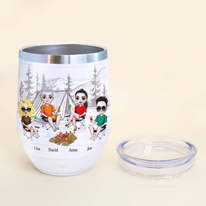 Weekend Forecast Alcohol Low Standards Personalized Camping Tumbler Cup, Gift For Friends - Wine Tumbler - GoDuckee