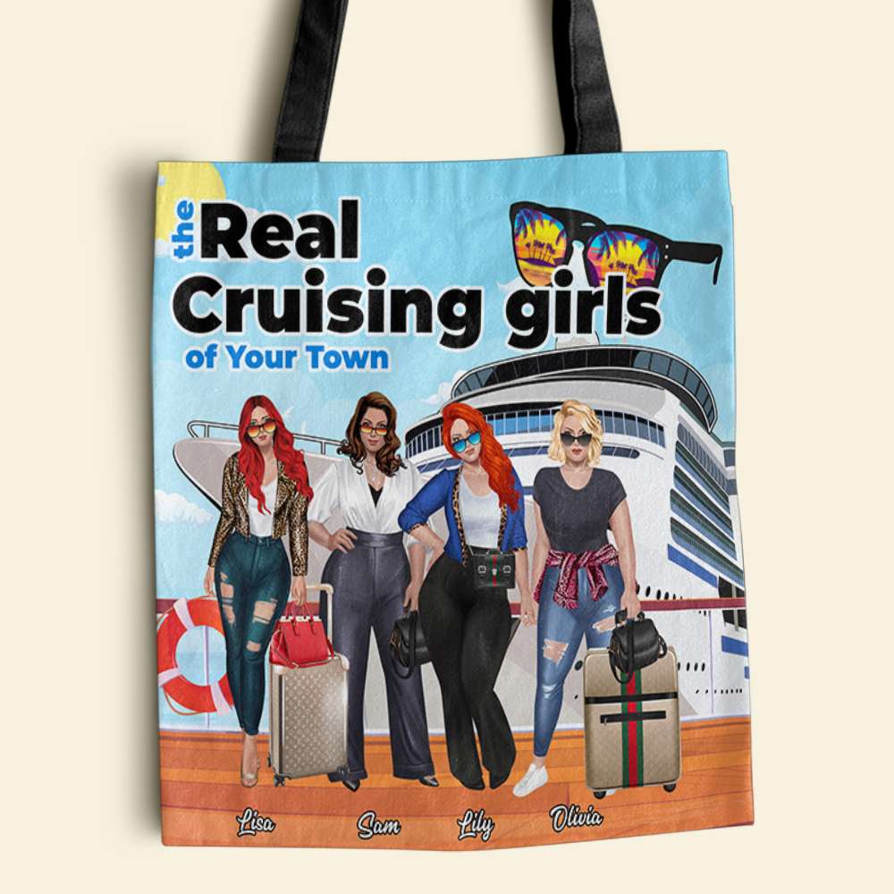 Personalized Cruising Tote Bag Cruising Girls The Real Cruising Girls - Tote Bag - GoDuckee