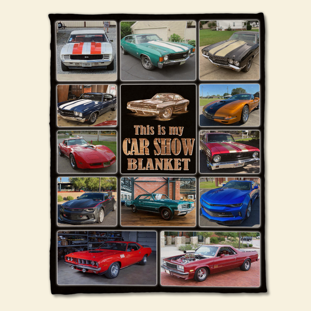 Classic Car Collection Custom Photo u0026 Quote Saying Blanket, Gift For D -  GoDuckee