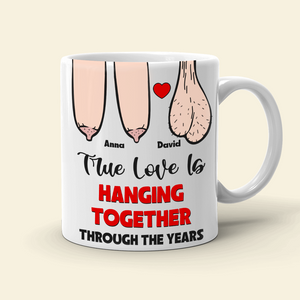 True Love Is Hanging Together Though The Years, Personalized Edge To Edge Mug, Wine Tumbler, Accent Mug - Coffee Mug - GoDuckee