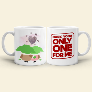 Baby Only One For Me, Naughty Couple White Mug - Coffee Mug - GoDuckee