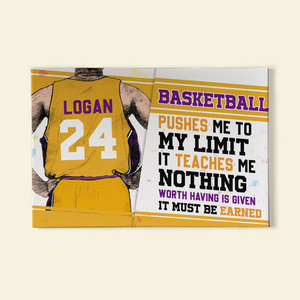 Player Basketball, Basketball Poster Canvas Gift - Poster & Canvas - GoDuckee