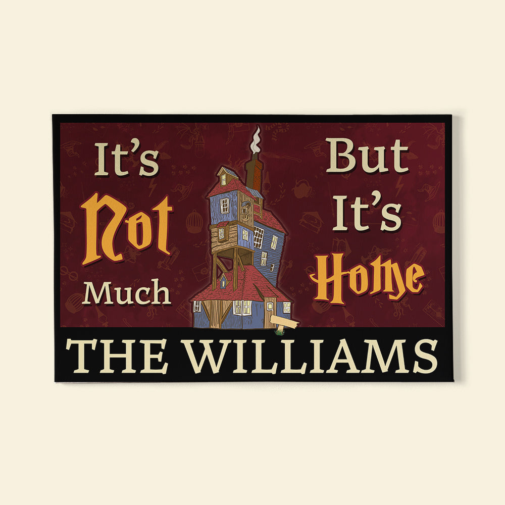 Custom Name Doormat - It's Not Much But It's Home - Gifts for Fans - Doormat - GoDuckee