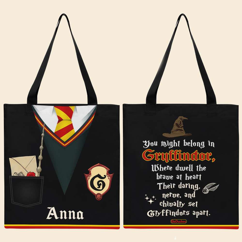 You May Belong In House Personalized Tote Bag, Sorting Gifts for Fans - Tote Bag - GoDuckee