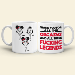 Thank You For All The Orgasms Personalized Mug, Couple Gift - Coffee Mug - GoDuckee