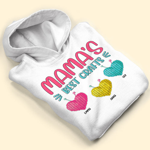 Knitting Mother's Day Best Crafts Personalized Shirt Gift For Mom - Shirts - GoDuckee