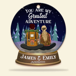 Camping You Are My Greatest Adventure Personalized Christmas Ornament - Ornament - GoDuckee