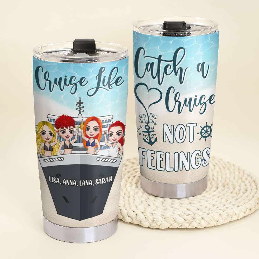 Personalized Cruising Friends Tumbler - Day Drinking Squad, We Don't H -  GoDuckee