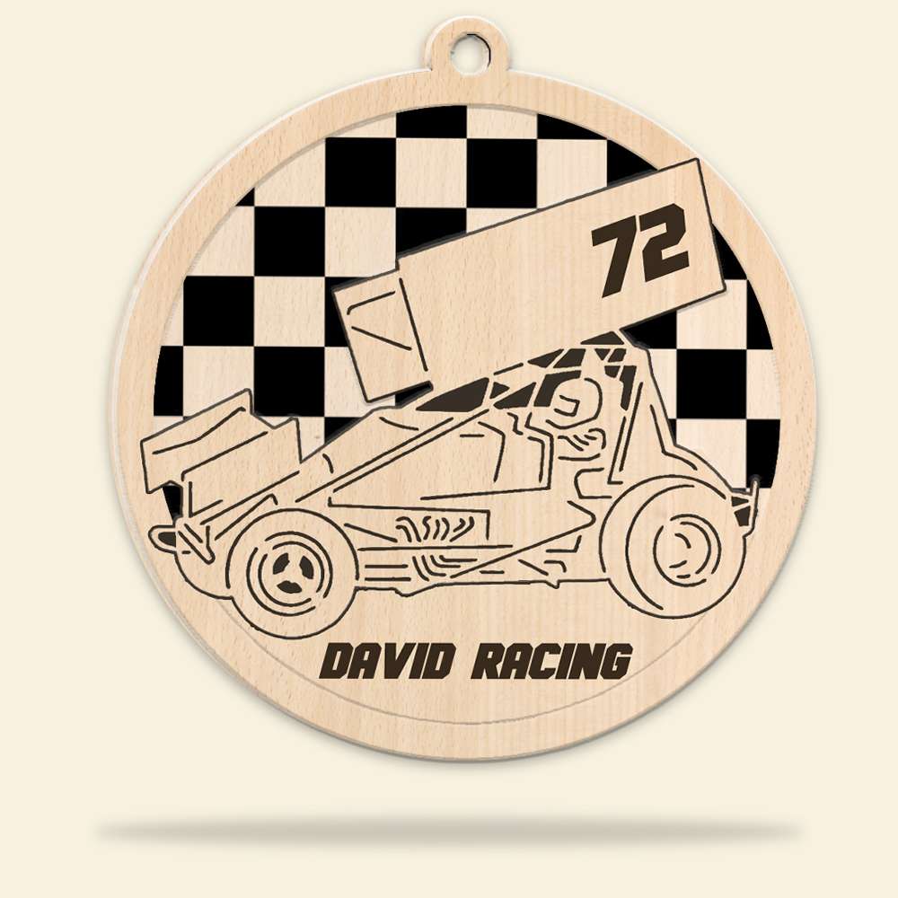 Racing Car Personalized Ornament - Ornament - GoDuckee