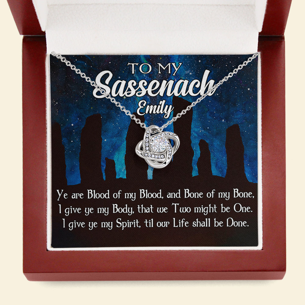Couple To My Sassenach You Are Blood Of My Blood Personalized Message Card Jewelry 2HUHI1012 - Jewelry - GoDuckee