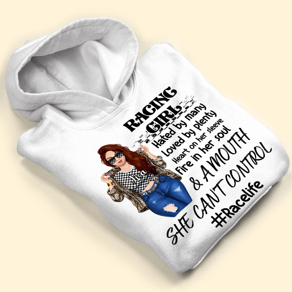 Racing Girl Hated By Many Loved By Plenty Personalized Shirts - Shirts - GoDuckee