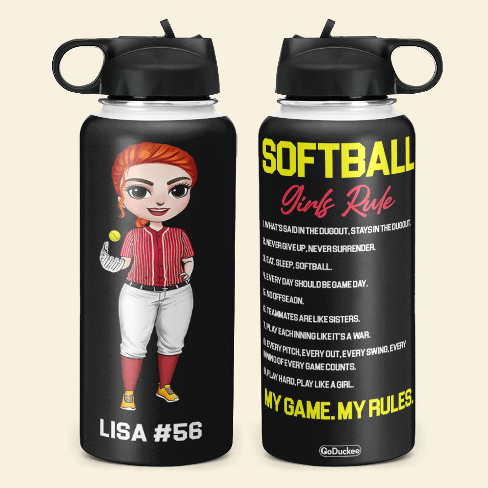 Personalized Georgia Girl Water Bottle - Sweet as a Peach