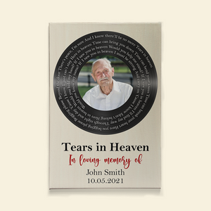 Tears In Heaven In Loving Memory, Canvas Poster Gift - Poster & Canvas - GoDuckee