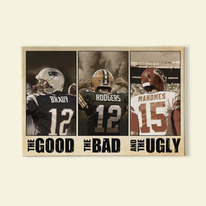 American Football The Good The Bad and The Ugly, Personalized Canvas Print - Poster & Canvas - GoDuckee