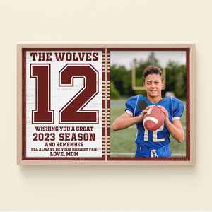 American Football Wish You A Great Season, Personalized Canvas Print - Upload Image - Poster & Canvas - GoDuckee