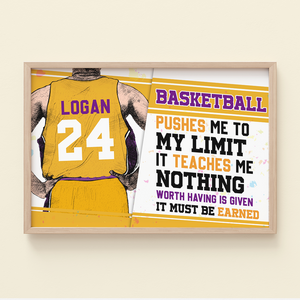 Player Basketball, Basketball Poster Canvas Gift - Poster & Canvas - GoDuckee