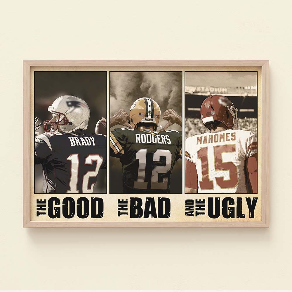 American Football The Good The Bad and The Ugly, Personalized Canvas Print - Poster & Canvas - GoDuckee