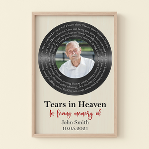 Tears In Heaven In Loving Memory, Canvas Poster Gift - Poster & Canvas - GoDuckee