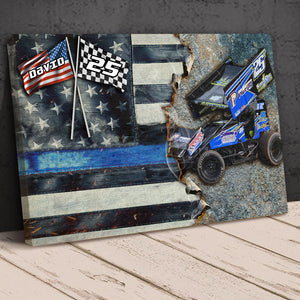 Custom Dirt Track Racing Canvas Print Gift For Racing Lovers - Poster & Canvas - GoDuckee