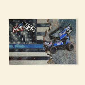 Custom Dirt Track Racing Canvas Print Gift For Racing Lovers - Poster & Canvas - GoDuckee