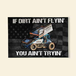 Dirt Track Racing - Custom Photo Poster - Drive It Like You're Sponsored - Poster & Canvas - GoDuckee