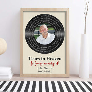 Tears In Heaven In Loving Memory, Canvas Poster Gift - Poster & Canvas - GoDuckee