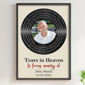 Tears In Heaven In Loving Memory, Canvas Poster Gift - Poster & Canvas - GoDuckee