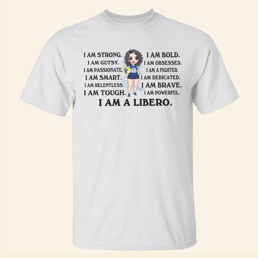 I Am A Libero - Personalized CustomCat Apparel - Gift For Volleyball Girls - Shirts - GoDuckee