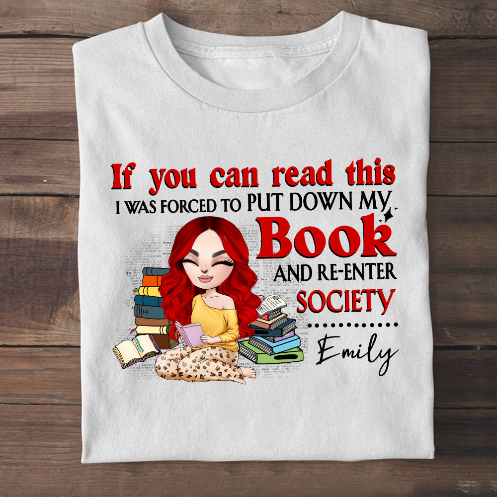 Personalized Reading Girl Water Bottle - The More I Learn About People -  GoDuckee