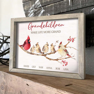 Grand Children Make Life More Grand, Personalized Poster, Gift For Grandparents - Poster & Canvas - GoDuckee