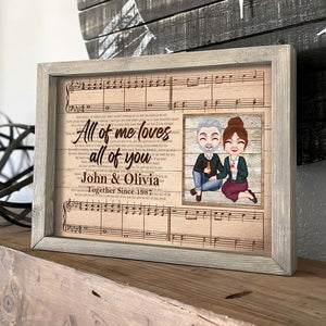 All Of Me Loves Al Of You, Anniversary Couple Canvas Poster - Poster & Canvas - GoDuckee