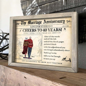 Personalized Marriage Anniversary Canvas Print, Let Us Continue To Grow Old Together - Poster & Canvas - GoDuckee