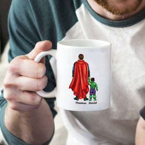 Super Mom, You're My Hero - Personalize Coffee Mug - Coffee Mug - GoDuckee